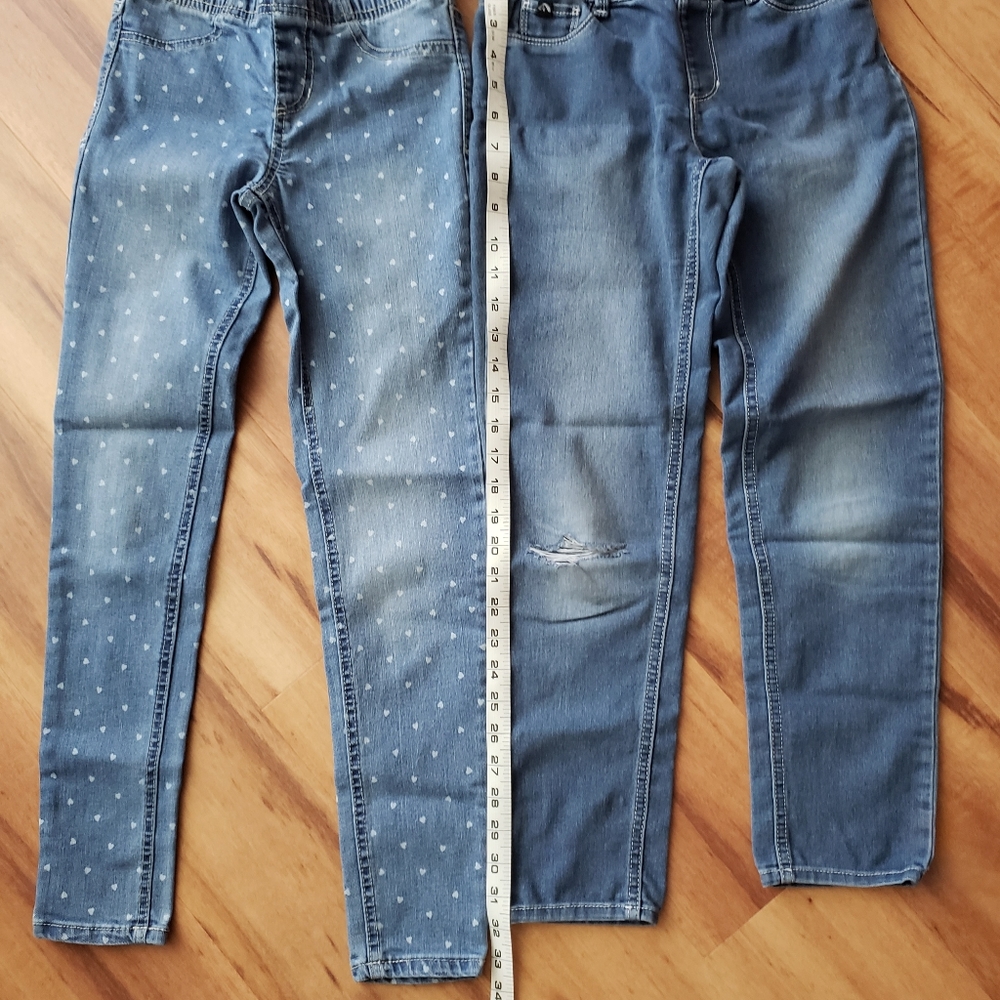 Girls pull-on stretchy jeans (2 pair)